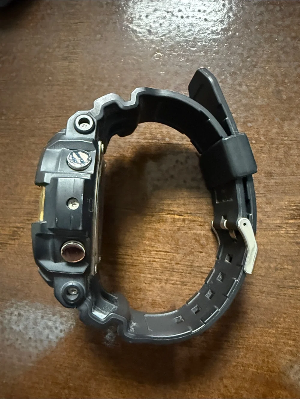 Casio G-Shock Black and Gold Analog-Digital Sport Watch (need new battery)